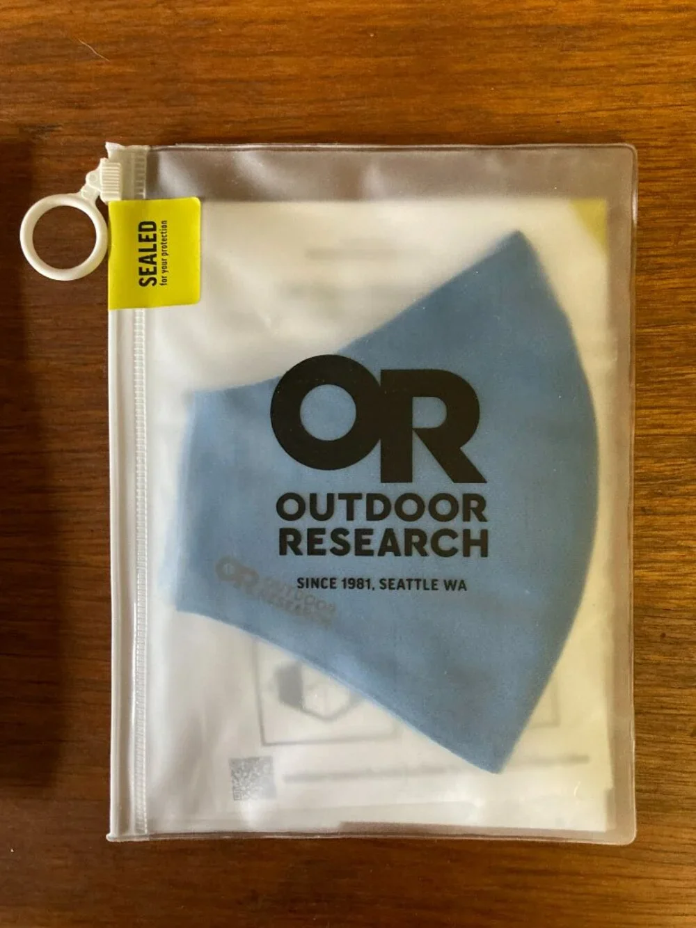 NWT OR Outdoor Research Essential Face Mask Kit Grey Blue 3-pack Filter Washable